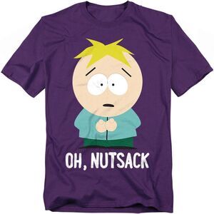 South Park Unisex Adult Oh Nutsack T-Shirt / Purple